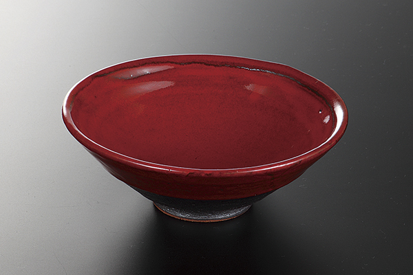 赤釉 丸鉢