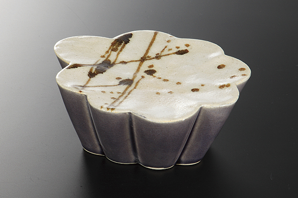 雲型錆流 高台鉢