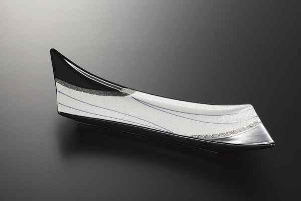 乱線 変形付出皿