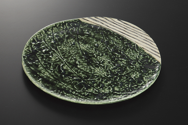 織部線流し 9.0皿