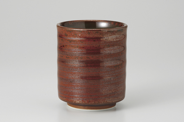 鉄砂刷毛目 切立湯呑