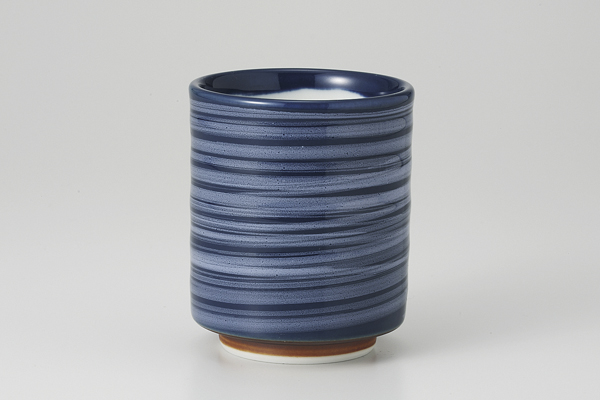 ブルー刷毛目 切立湯呑