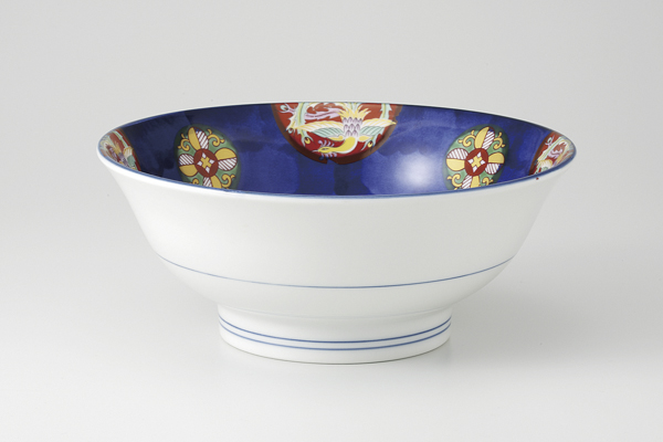 丸紋鳳凰 6.5高台丼