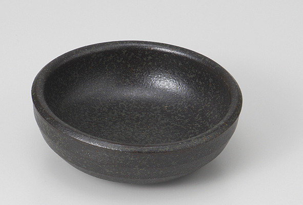 黒唐津 厚口深小皿