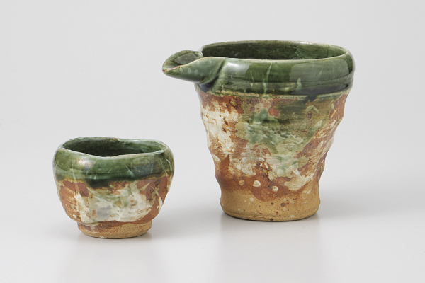 織部荒刷毛 冷酒器