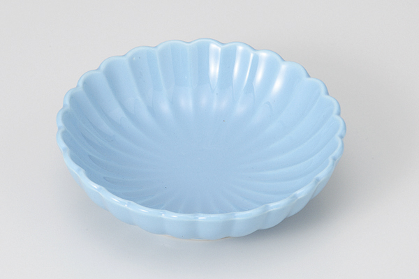 トルコ釉 菊型鉢