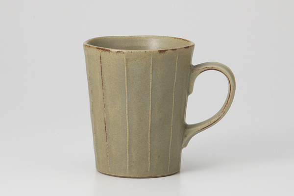 灰マット十草 長マグカップ