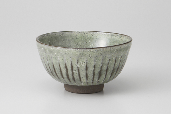 緑彩かいらぎ 茶碗