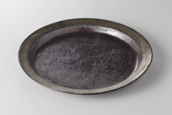 布目鉄釉 5.5皿