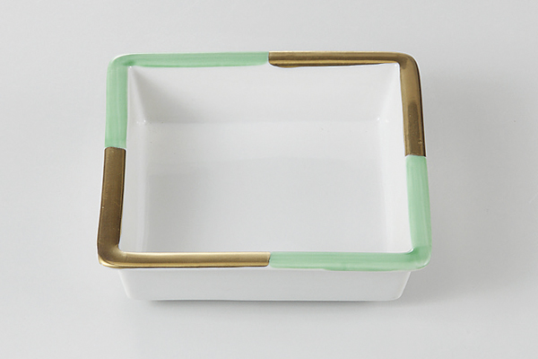 【廃番】金彩交趾 角鉢