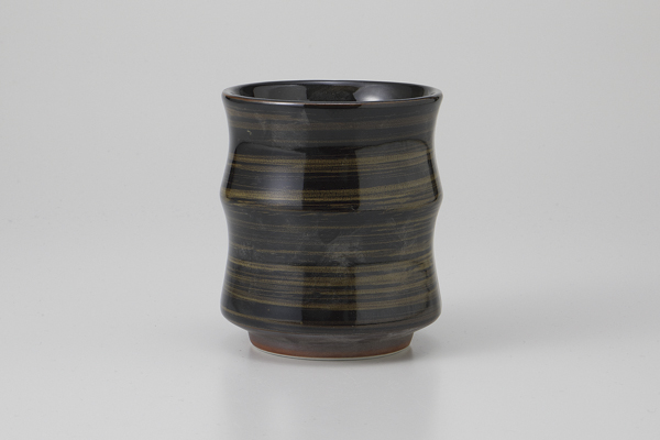 天目刷毛目 竹型大寿司湯呑