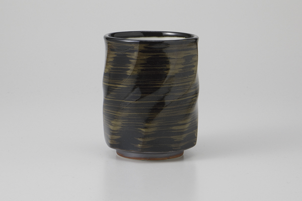 天目刷毛目 八角型大寿司湯呑