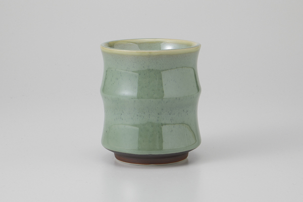 青均窯 竹型大寿司湯呑