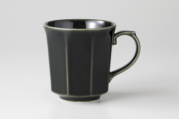 【廃番】織部 8角マグ