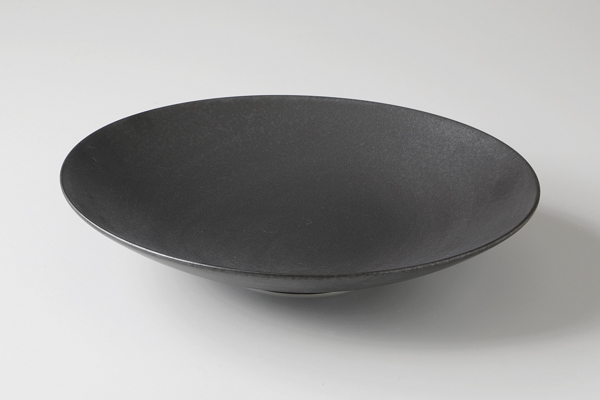 【廃番】マットブラック 平鉢Ｌ