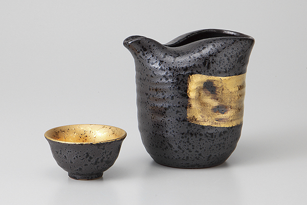 黒結晶金刺し 平盃