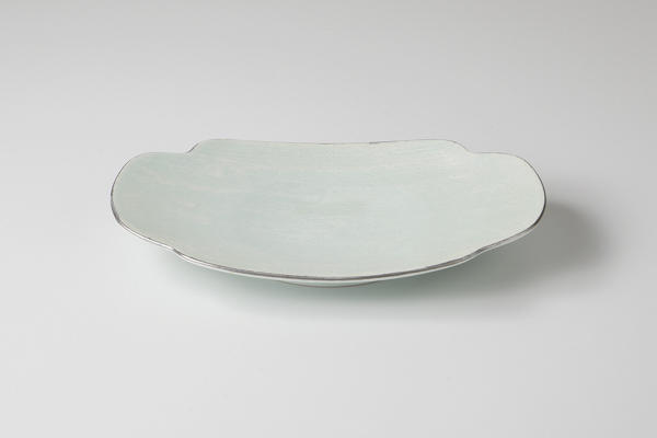 【廃番】渋青白 吾木香向付