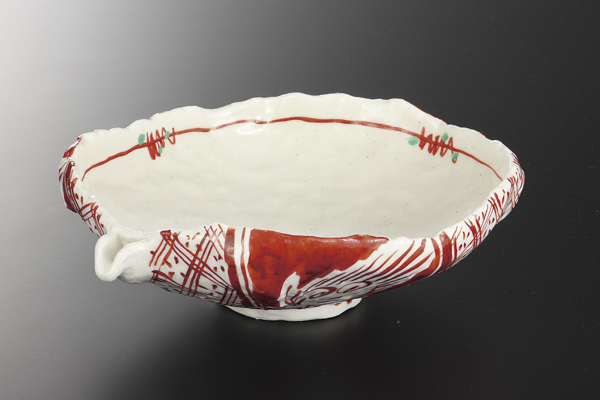 赤絵 片口大平鉢