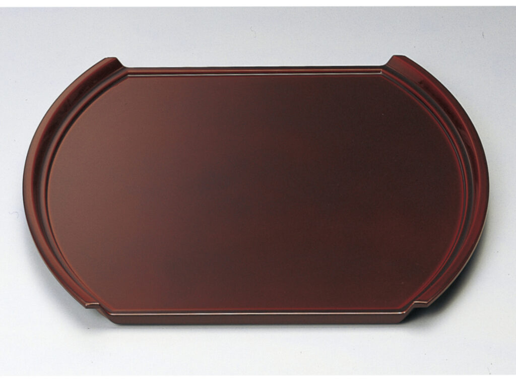 小判型ﾌﾗｲﾄ盆 溜毘沙門天 尺2.5寸