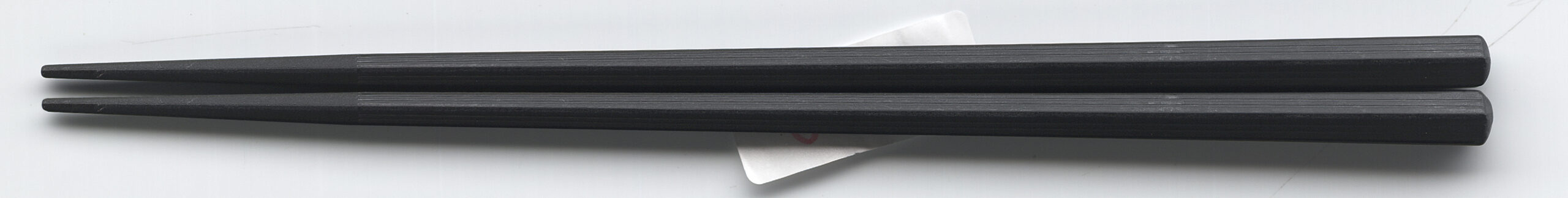 SPS樹脂箸 えびす筋目五角箸 22.5cm 黒OM(