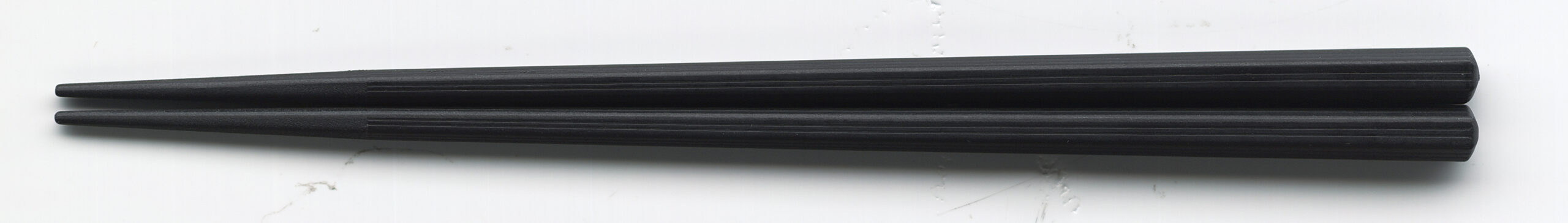 SPS樹脂箸 えびす筋目六角箸 22.5cm 黒OM(