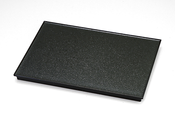 25cm長角ﾌﾗｯﾄﾌﾟﾚｰﾄ 黒ｸﾘﾔｰﾀﾀｷ