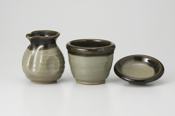 【廃番】唐津風紋 そば徳利(中)