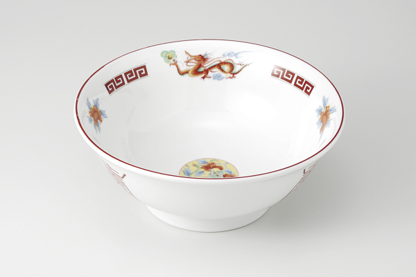 転写鳳凰 反高台6.5丼