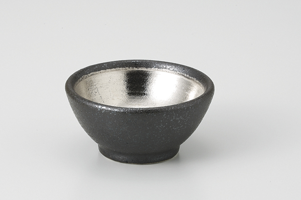 【廃番】銀彩黒茶 豆鉢