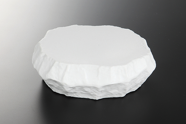 【廃番】白マット丸 ロックプレート(小)