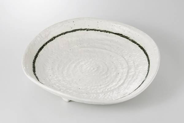 【廃番】ライン 三ツ足尺皿