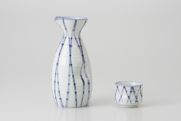 古染十草 一合徳利