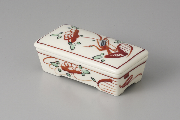 【廃番】花鳥 蓋付ヨージ入