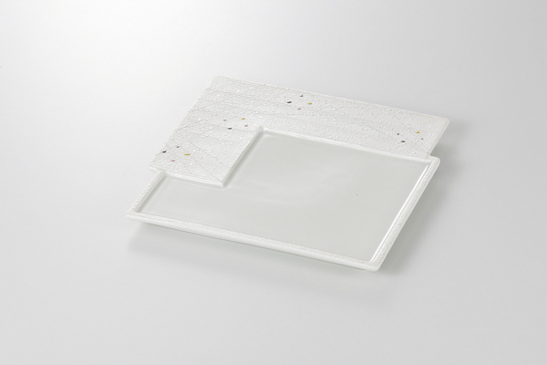 【廃番】点紋 段付正角皿