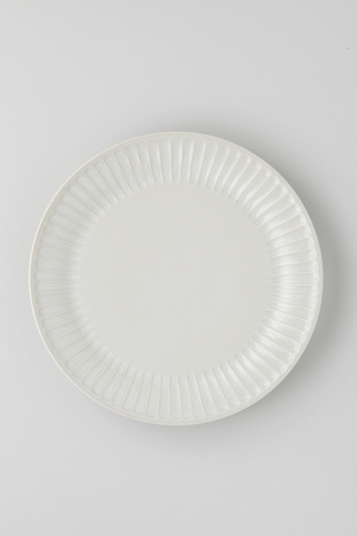 SHINOGI 18cm丸皿(アイボリー)