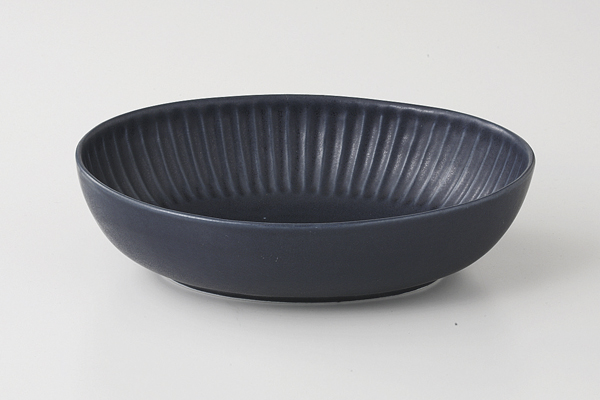 SHINOGI 22cm楕円ベーカー(ブラックネイビ