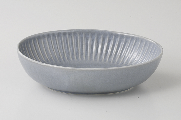 SHINOGI 22cm楕円ベーカー(グレー)