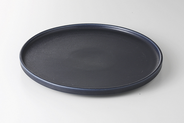 フラット 12cmプレート(ブラックネイビー