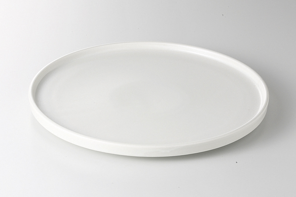 フラット 12cmプレート(アイボリー)