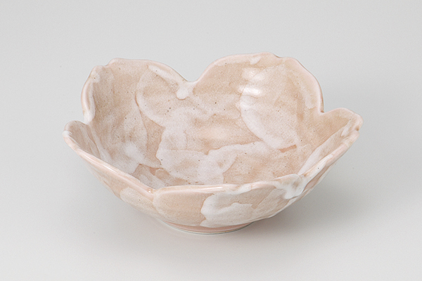 【廃番】ピンク志野 サクラ鉢