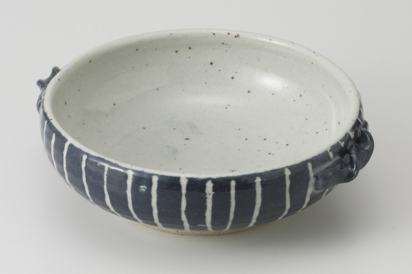 【廃番】貫入青粉引 手付鉢