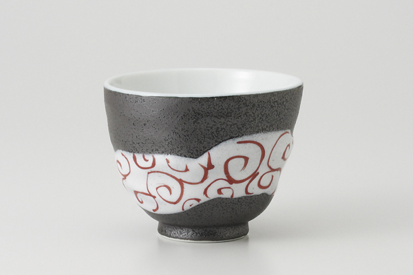赤渦紋 ゆったり湯呑