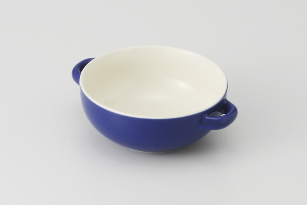 両手スープ ブルー