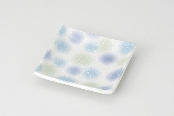 青化粧 四角皿