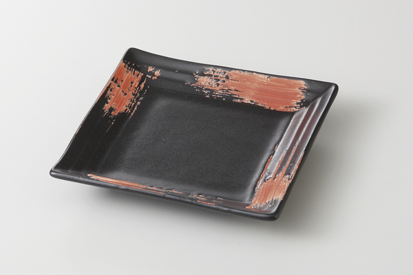 赤刷毛 段々銘々皿