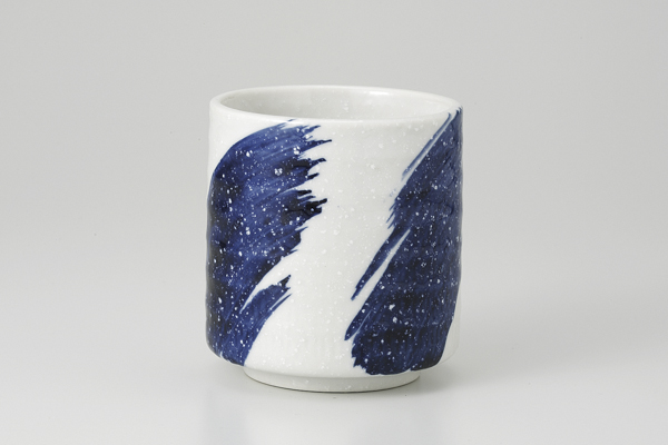 粉引ゴス刷毛 寿司湯呑