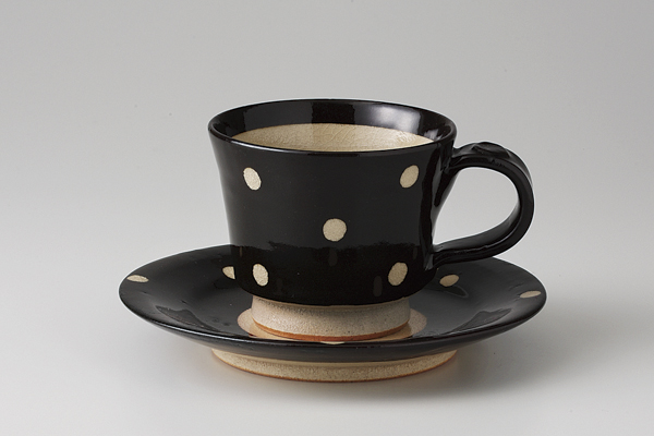 【廃番】天目水玉 コーヒーC/S