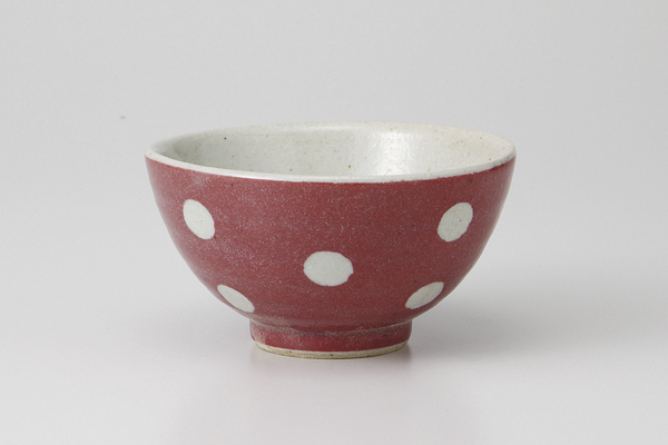 【廃番】赤水玉 飯碗