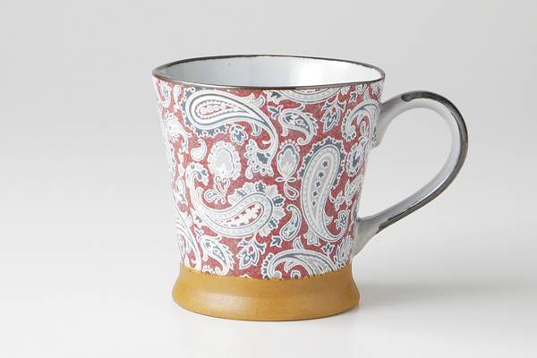 ペイズリー マグ(赤)