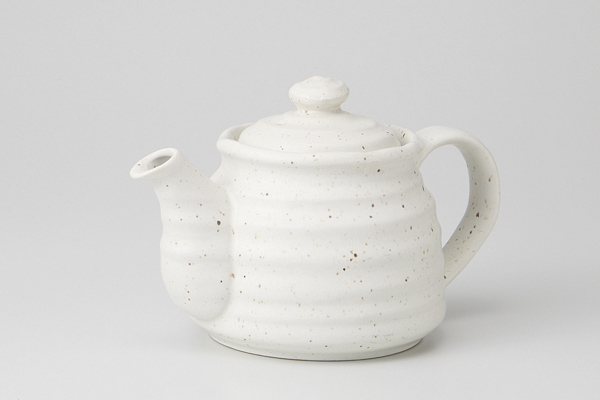 梨地白 ポット(網付)